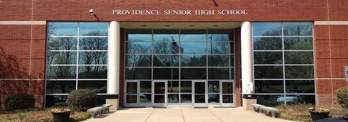 front of Providence High School